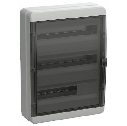 Щит КМПн-54 чёрная прозрачная дверь IP65